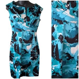 Donna Ricco Floral Graphic Abstract Dress Size 6P